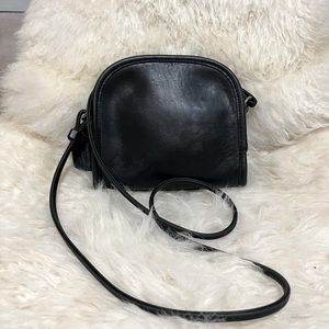 Vintage Coach Abbie Zip Mini Crossbody Bag Black